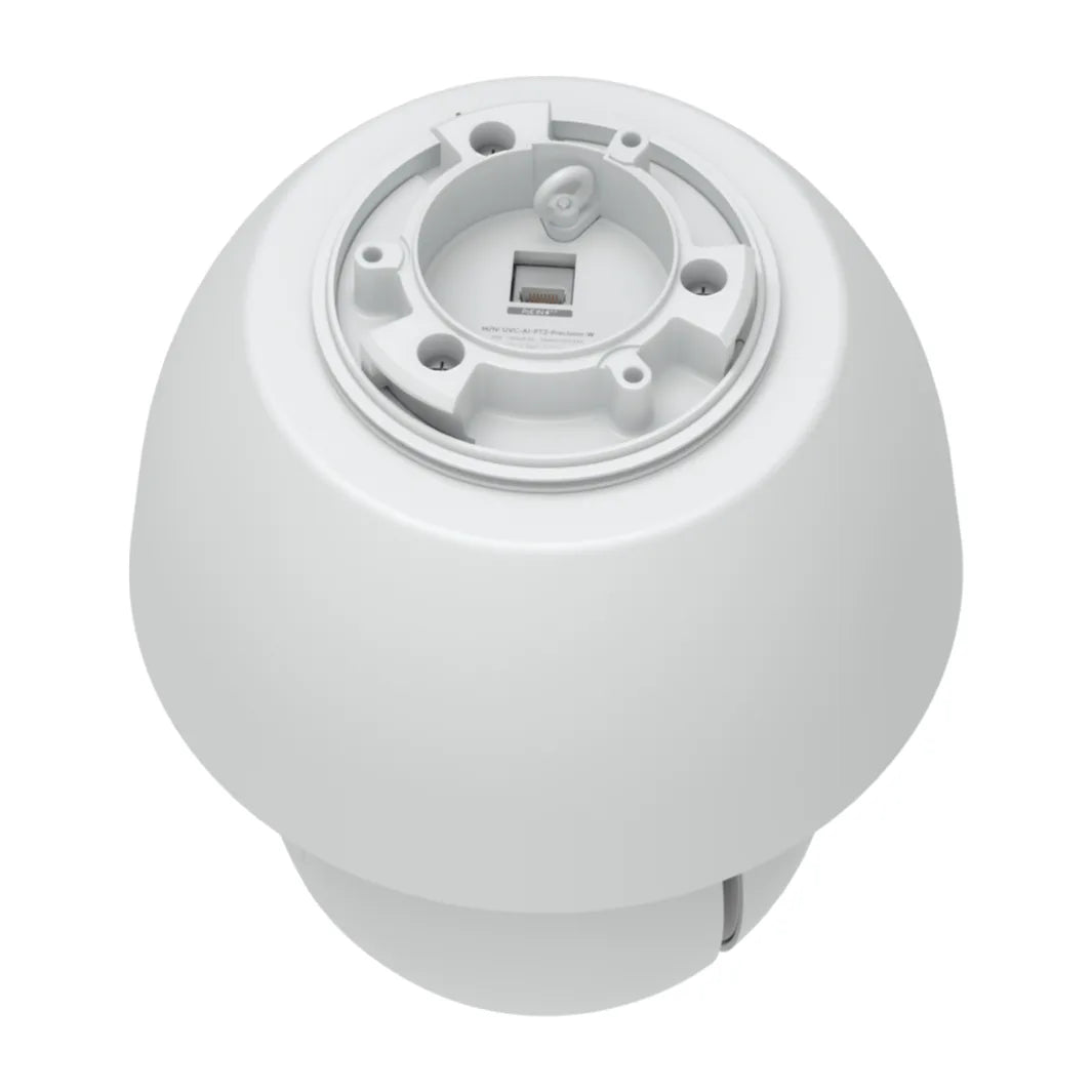 UniFi AI PTZ Precision blanca, vista superior