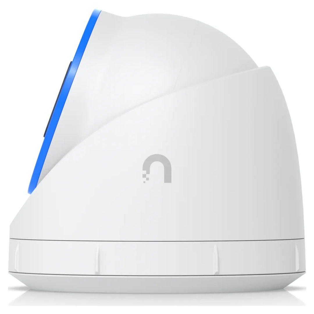 UniFi AI Turret blanca, vista lateral
