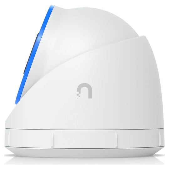 UniFi AI Turret blanca, vista lateral