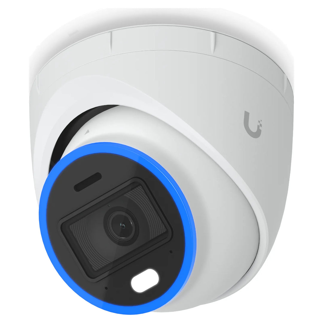 UniFi AI Turret blanca, vista en perspectiva