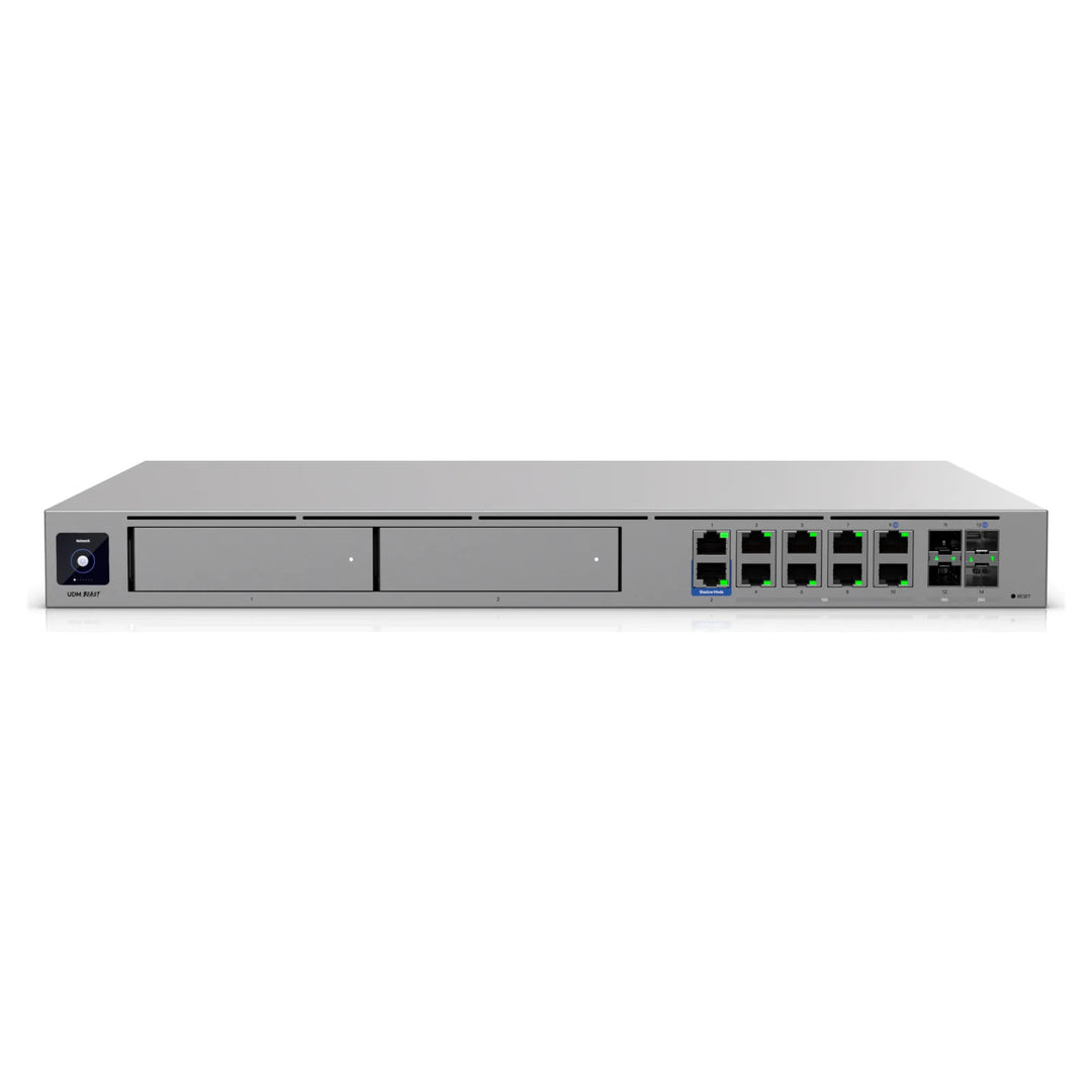UniFi Dream Machine Beast en perspectiva, gateway de rack de 1U