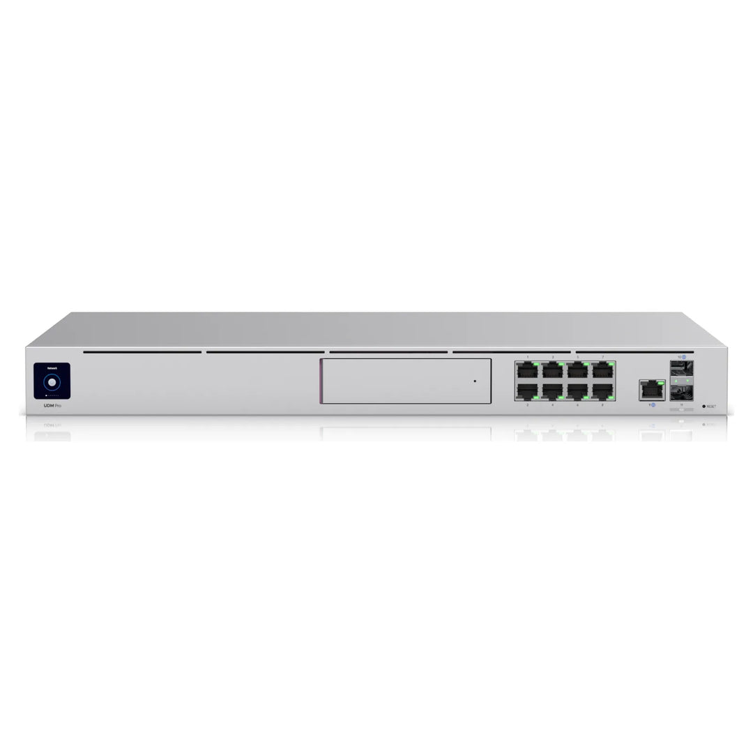 UniFi Dream Machine Pro en perspectiva, gateway de rack de 1U