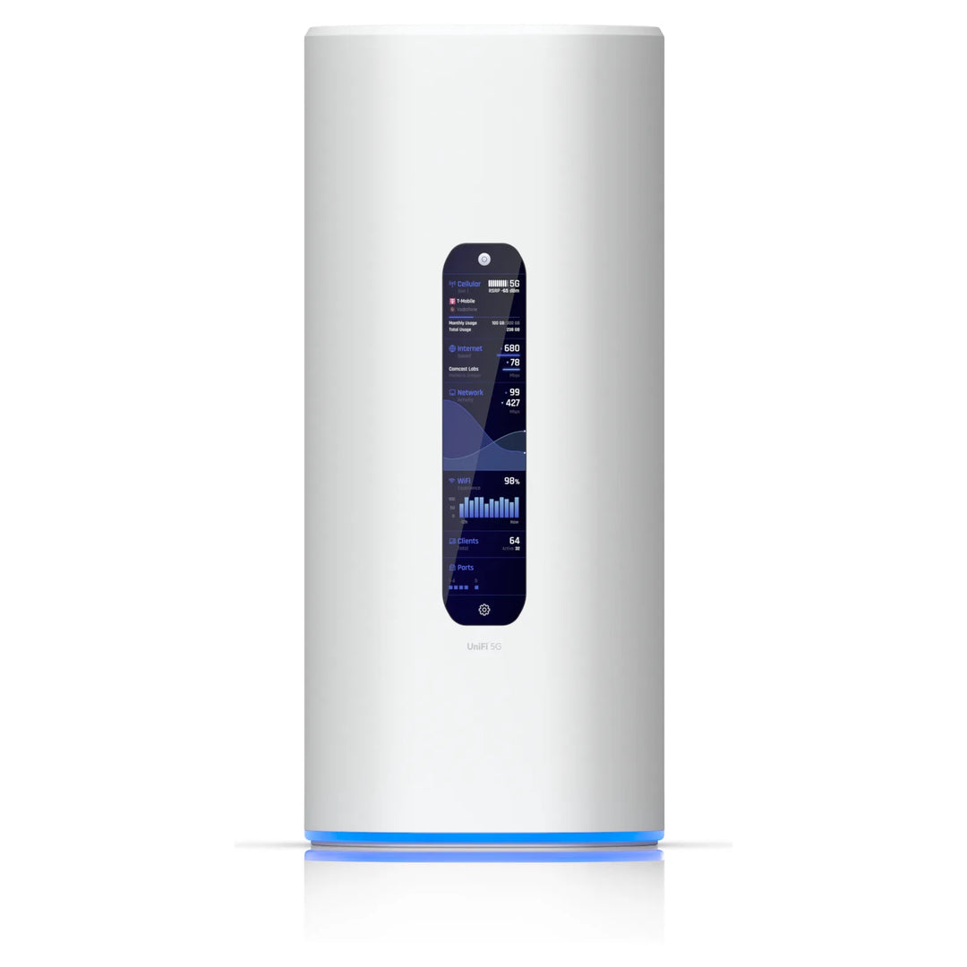 Frontal del UDR 5G Max con pantalla táctil