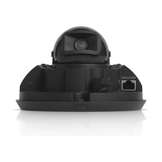 G6 Dome negra, vista lateral con la salida de conexiones