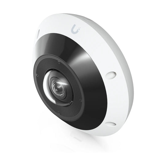 Cámara ojo de pez G6 Pro 360 blanca, vista en perspectiva
