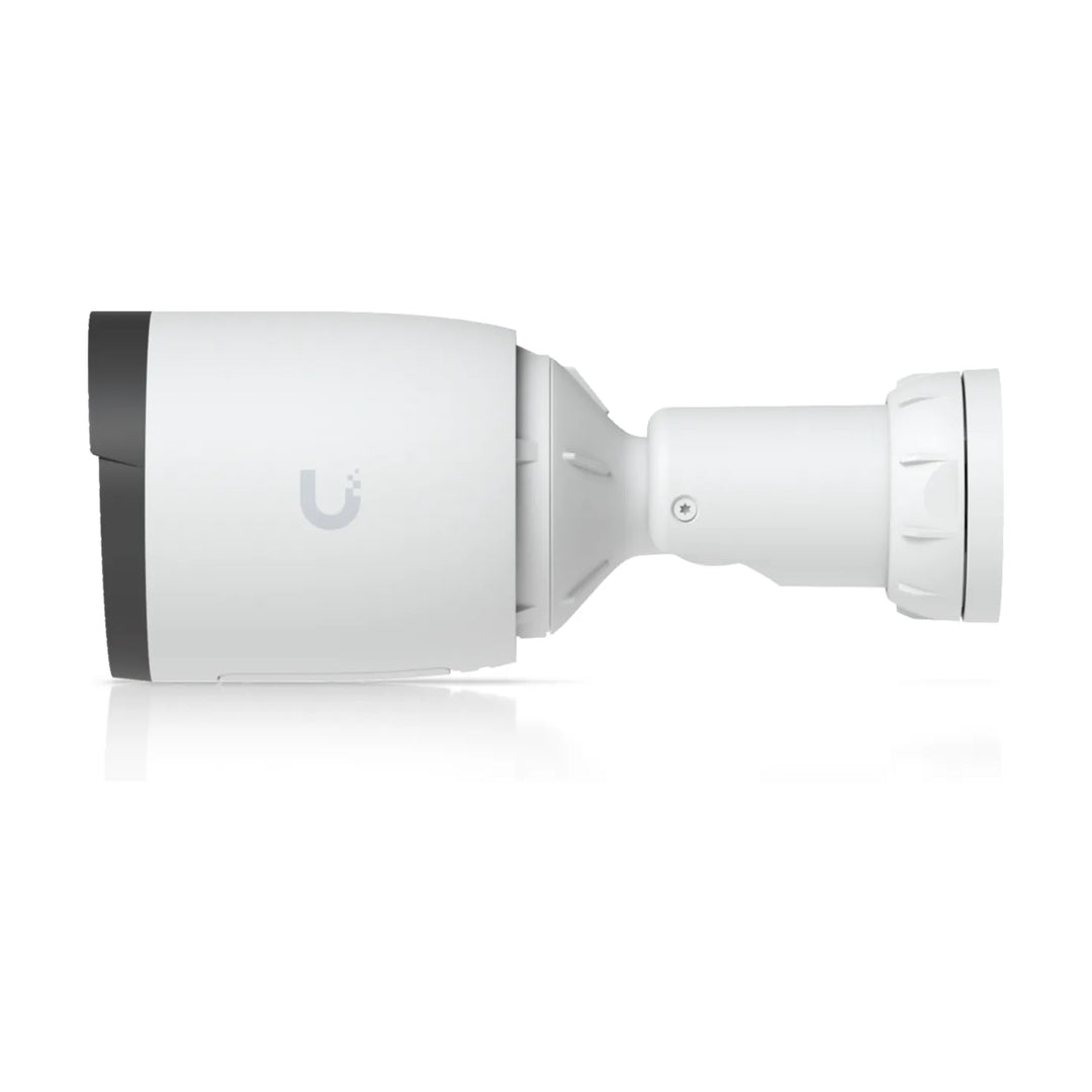 G6 Pro Bullet blanca, vista lateral del cuerpo y el soporte