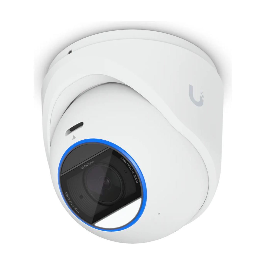 G6 Pro Turret blanca, vista superior en ángulo