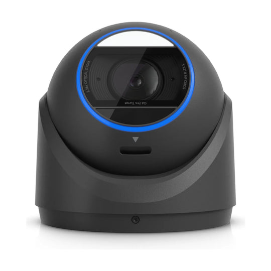 G6 Pro Turret negra, vista frontal del objetivo con anillo de infrarrojos