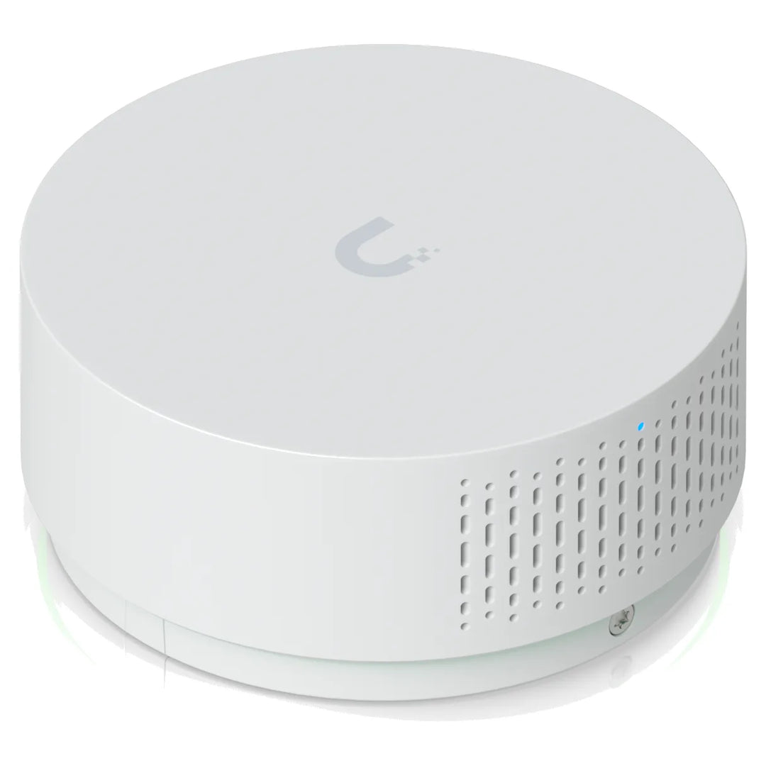 Sensor de calidad del aire Ubiquiti UniFi AirQuality, vista en perspectiva