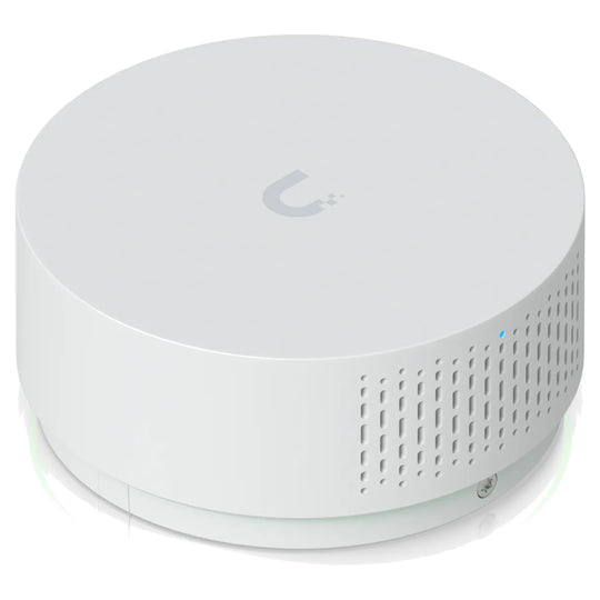 Sensor de calidad del aire Ubiquiti UniFi AirQuality, vista en perspectiva