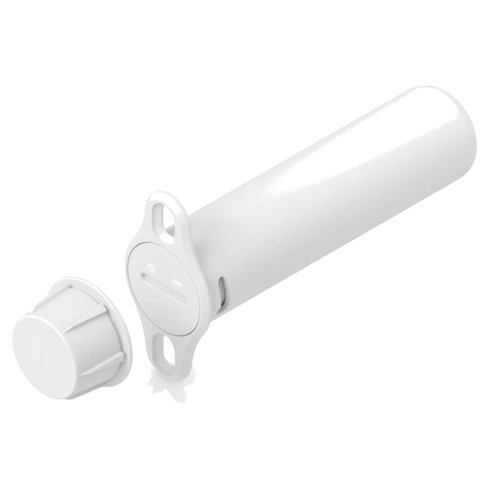Sensor empotrado Ubiquiti UniFi SuperLink Entry-R con su imán, vista en perspectiva