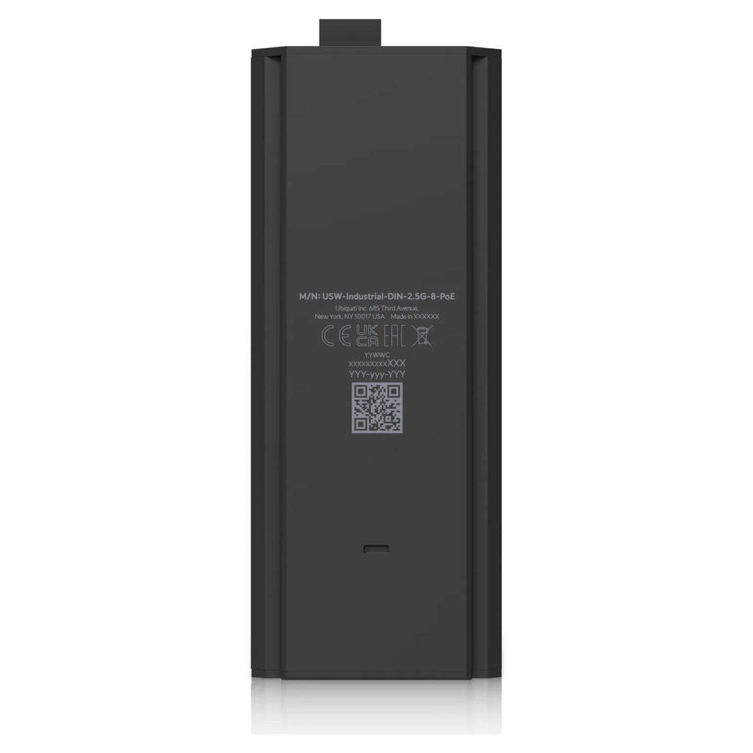 Switch Industrial DIN 2.5G 8 PoE visto de lado