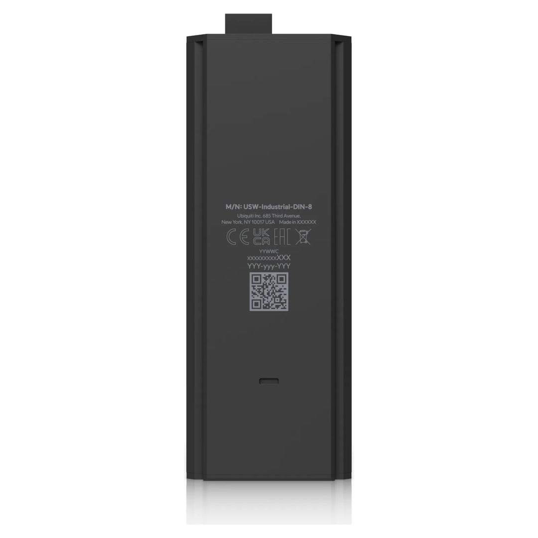 Switch Industrial DIN 8 visto de lado