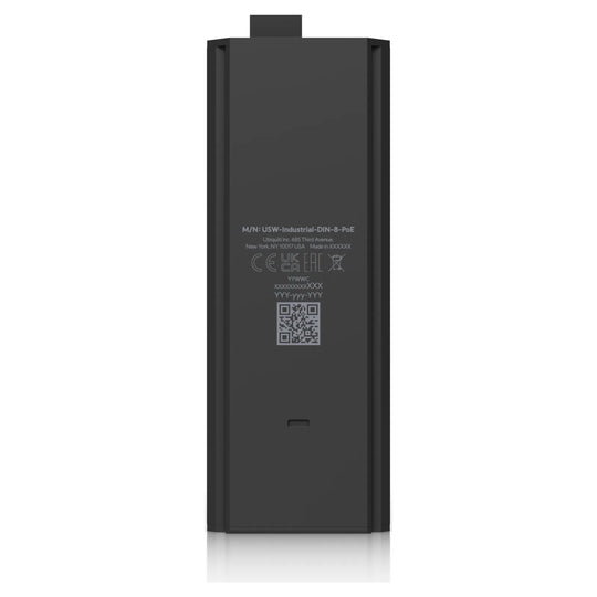 Switch Industrial DIN 8 PoE visto de lado