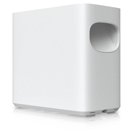 NAS de sobremesa UniFi UNAS 4 blanco, vista en perspectiva