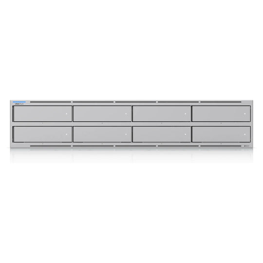 UNAS Pro 8, vista frontal con las 8 bahías