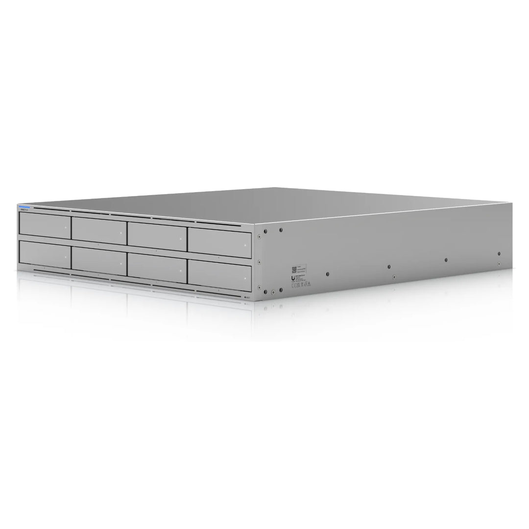 NAS de rack Ubiquiti UniFi UNAS Pro 8, vista en perspectiva