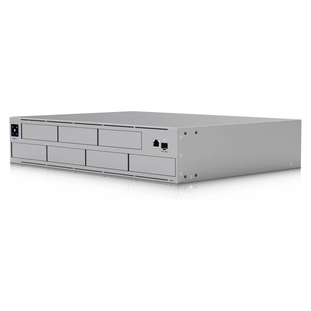 NAS de rack Ubiquiti UniFi UNAS Pro, vista en perspectiva