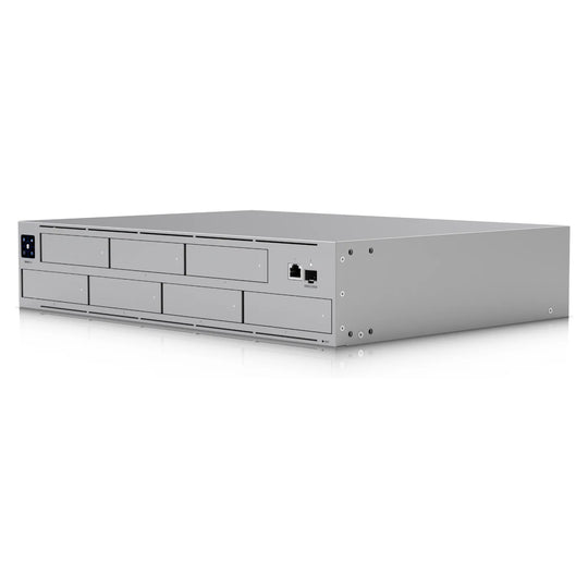 NAS de rack Ubiquiti UniFi UNAS Pro, vista en perspectiva