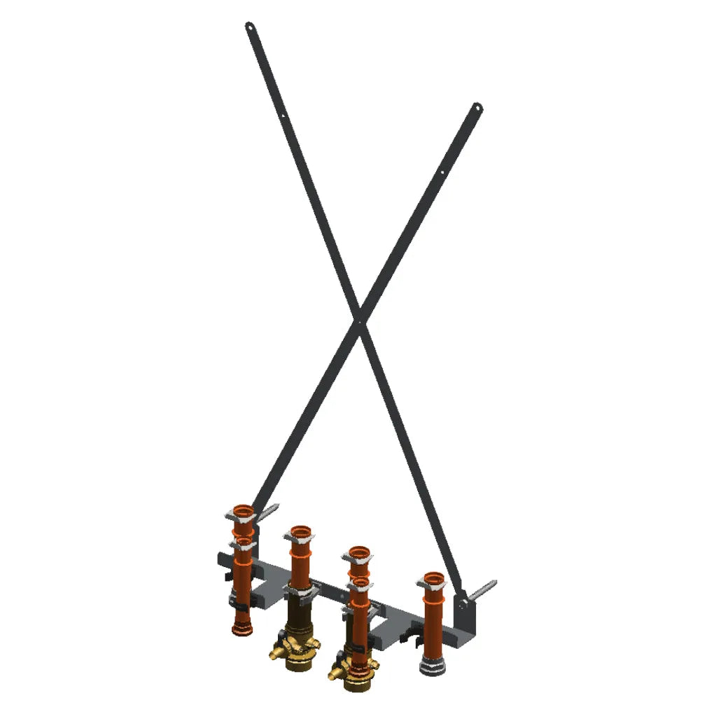 Viessmann Basic G 1 and 1¼ inch hydraulic connections 3210483 for the wall-hung indoor unit, uninsulated