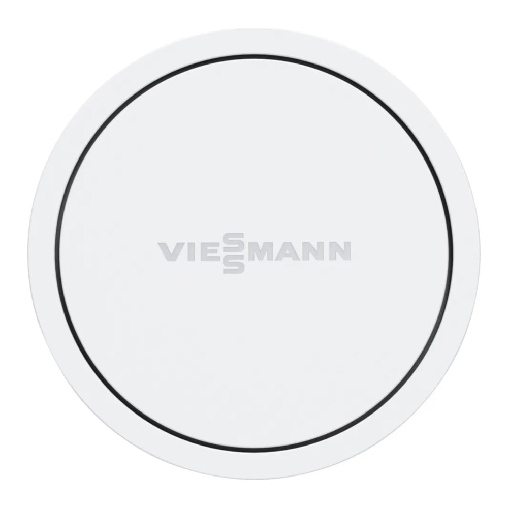 Cabezal termostático ViCare ZK03840 de Viessmann, vista frontal
