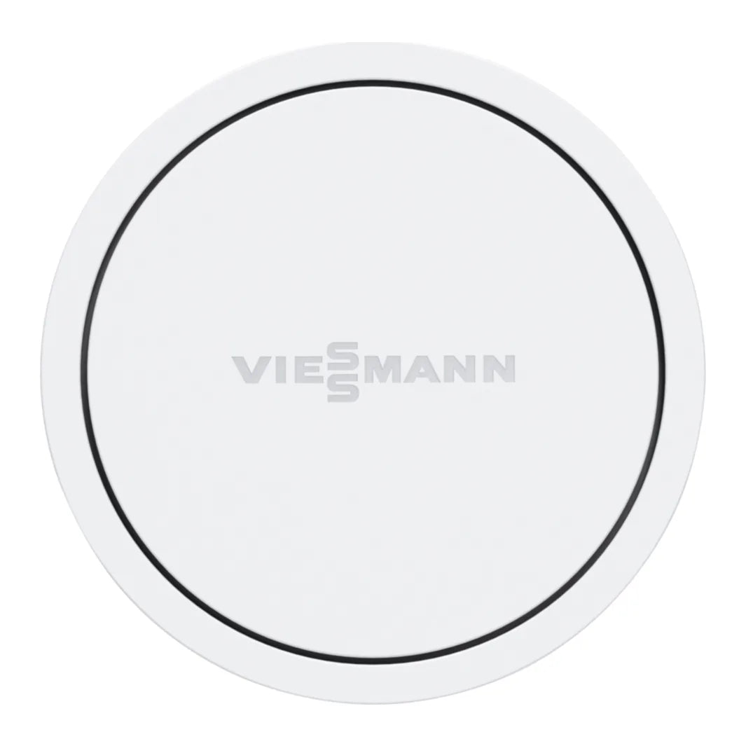 Cabezal termostático ViCare ZK03840 de Viessmann, vista frontal