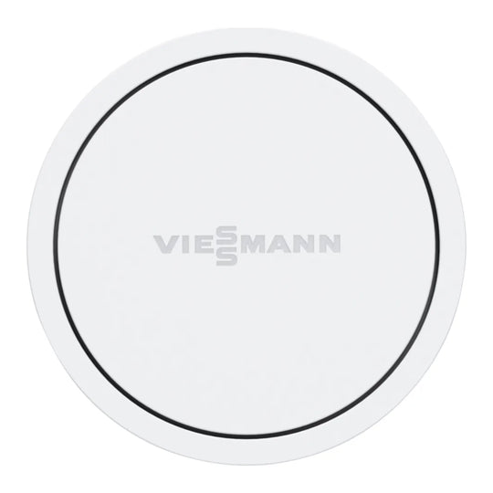 Cabezal termostático ViCare ZK03840 de Viessmann, vista frontal