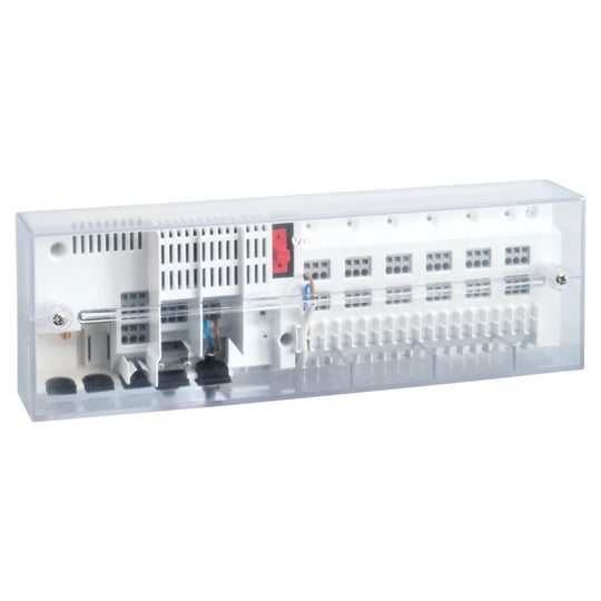 Termostato de suelo radiante ViCare ZK03838 de Viessmann abierto, vista lateral