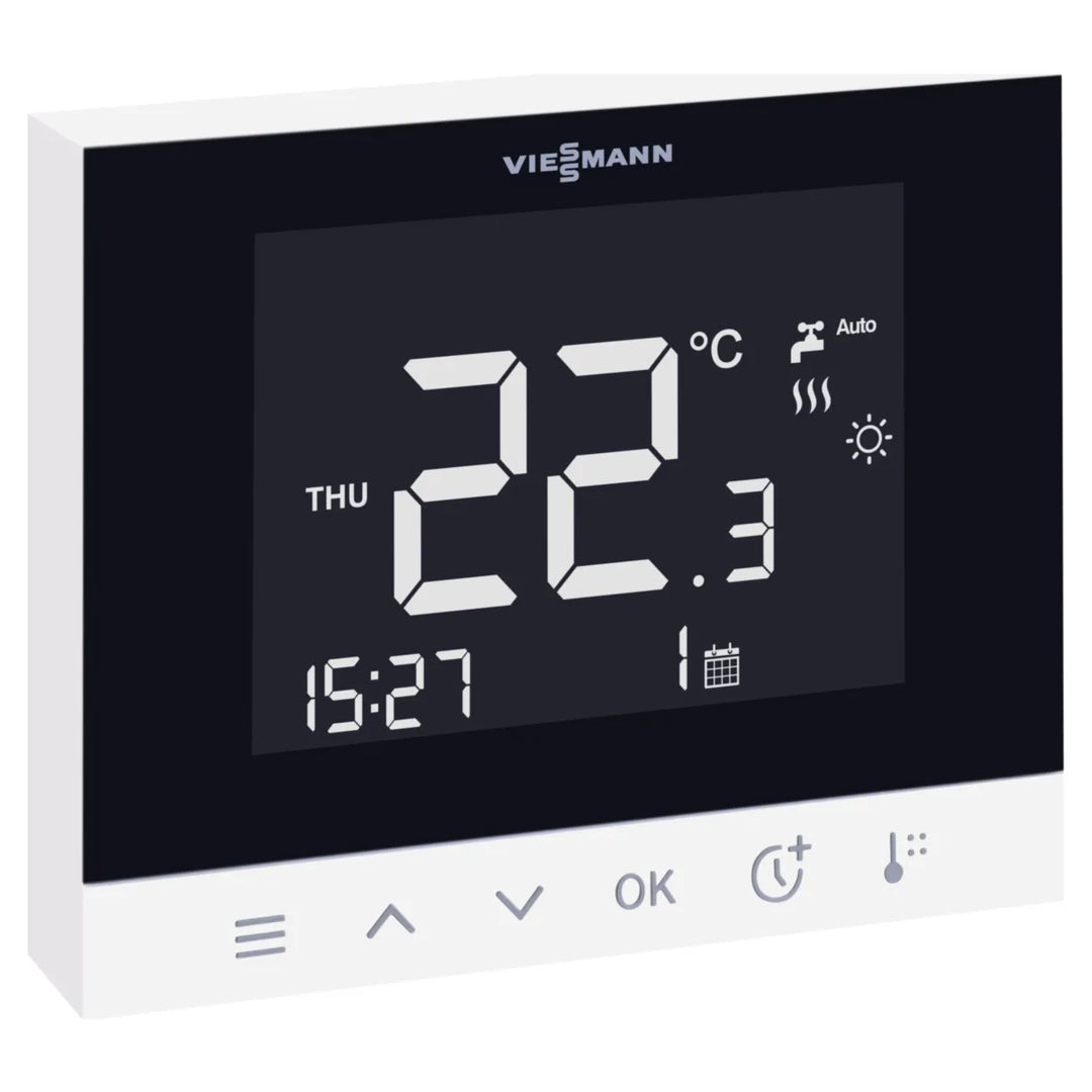 Mando a distancia Viessmann Vitotrol 100-EH, vista lateral