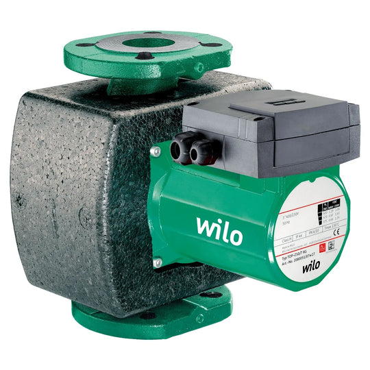Wilo TOP-Z 40/7 circulator pump with flanged DN 40 grey cast iron body, side view