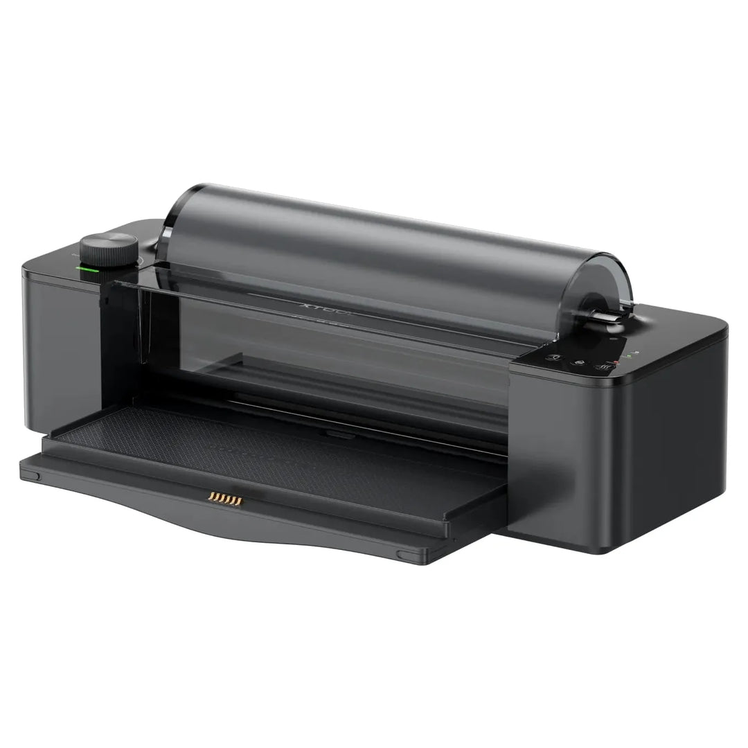 Laminadora xTool LM1 para impresora UV O1 Omni, vista de tres cuartos